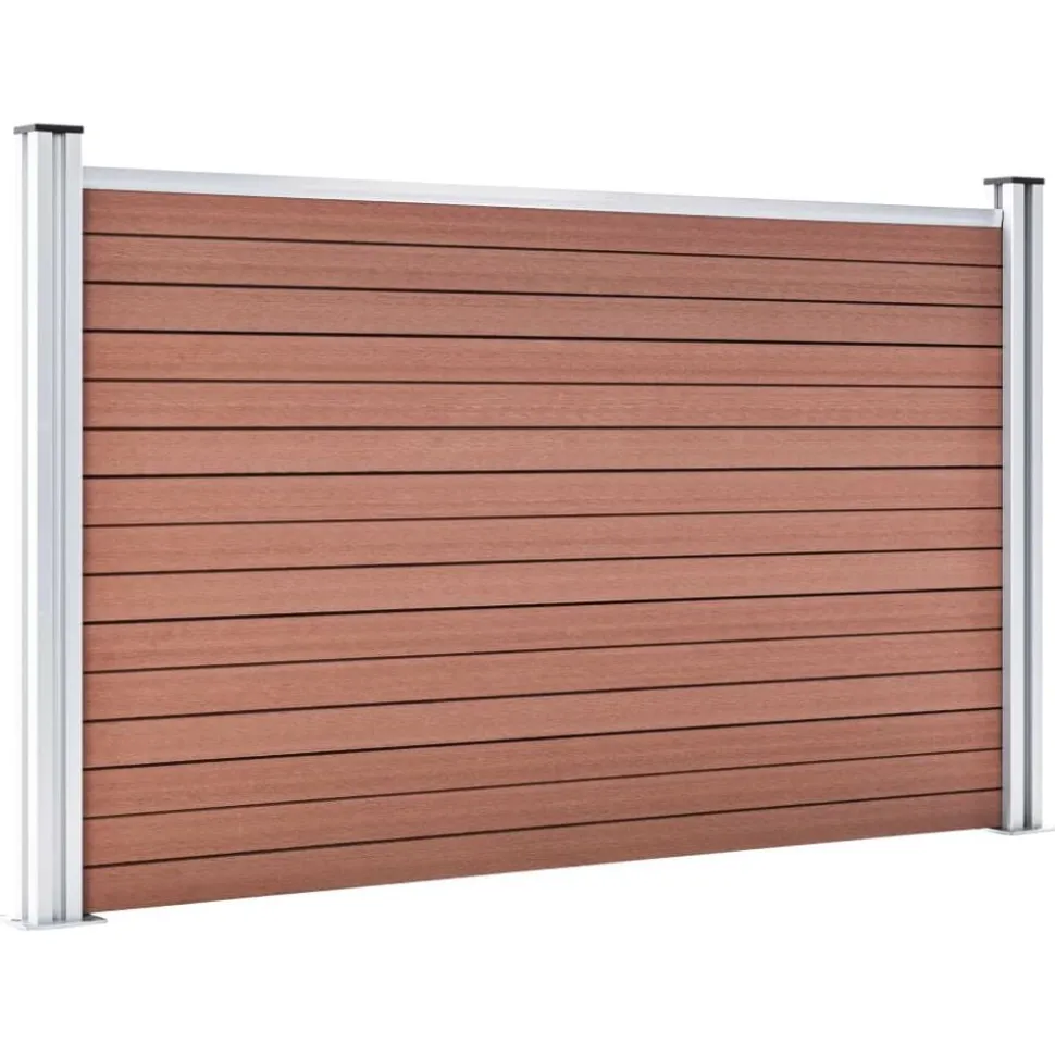 vidaXL Schutting 699x106 cm HKC bruin