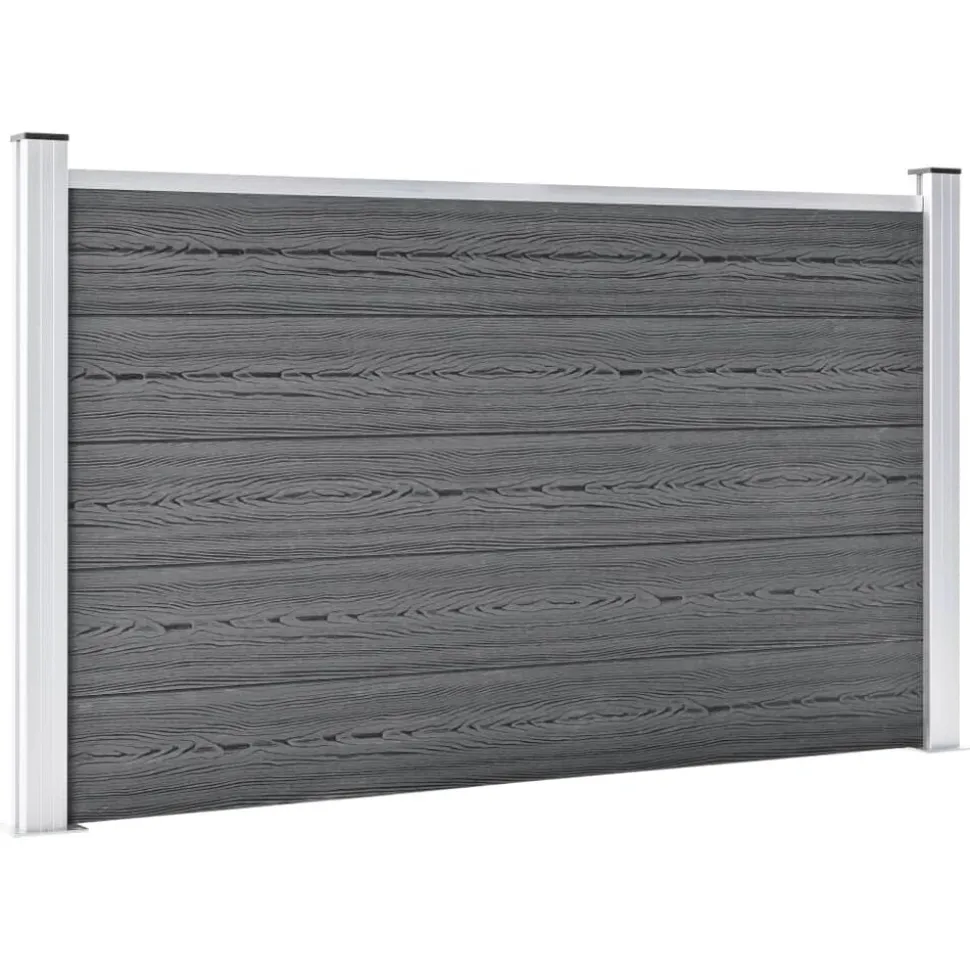 vidaXL Schutting 699x106 cm HKC grijs