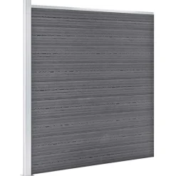 vidaXL Schutting 1391x186 cm HKC grijs