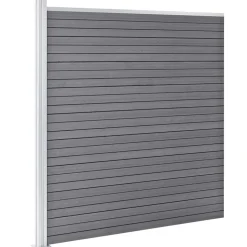 vidaXL Schutting 1391x186 cm HKC grijs