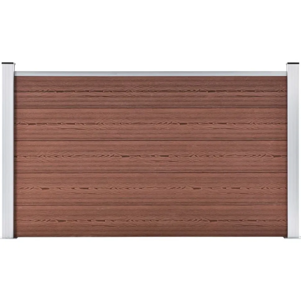 vidaXL Schutting 180x105 cm HKC bruin