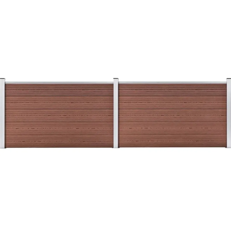 vidaXL Schutting 353x106 cm HKC bruin