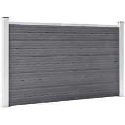 vidaXL Schutting 526x106 cm HKC grijs