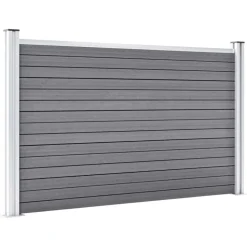 vidaXL Schutting 526x106 cm HKC grijs