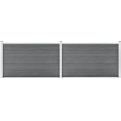 vidaXL Schutting 353x106 cm HKC grijs