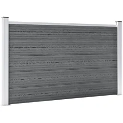 vidaXL Schutting 353x106 cm HKC grijs