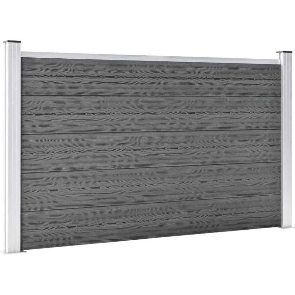 vidaXL Schutting 353x106 cm HKC grijs