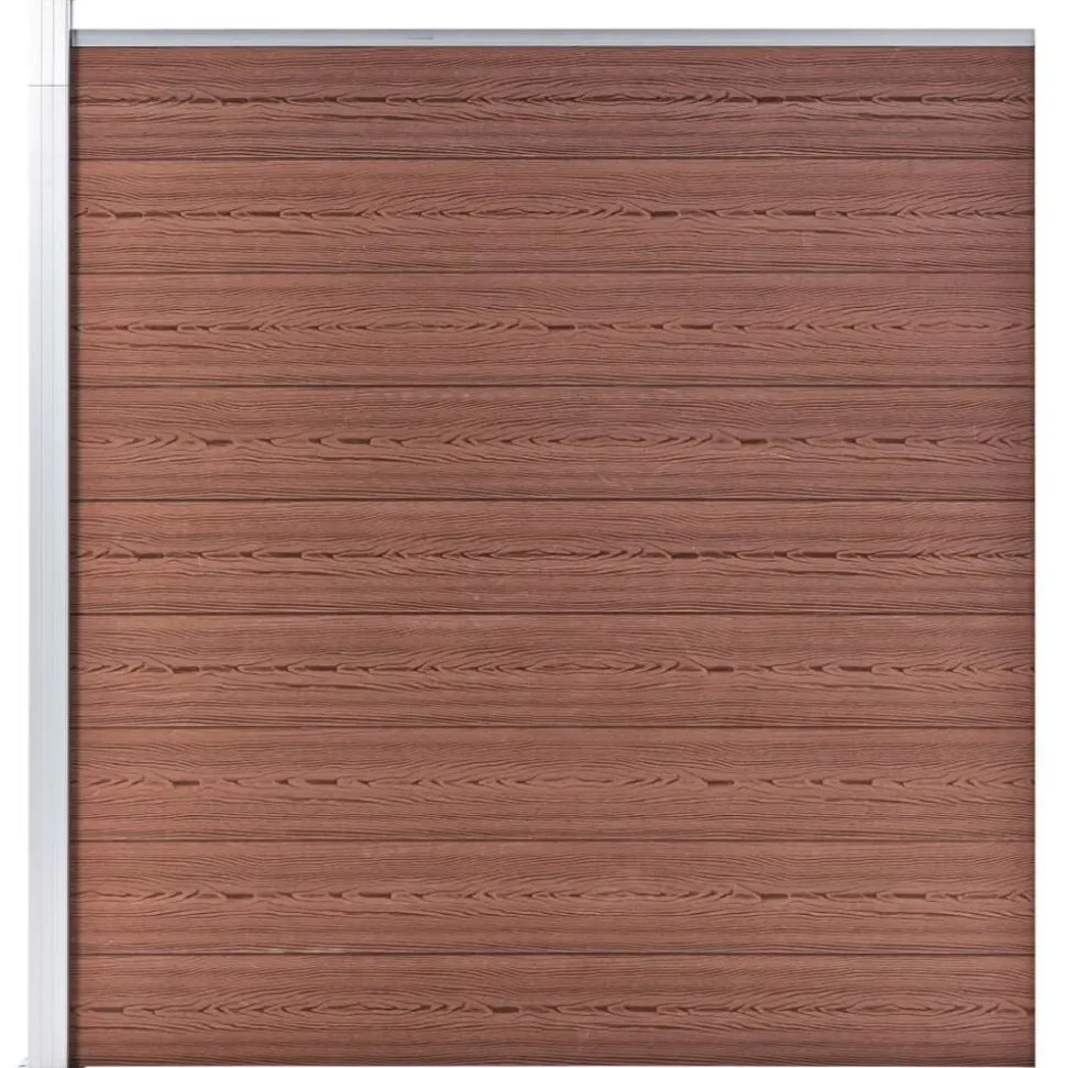 vidaXL Schutting 175x186 cm HKC bruin