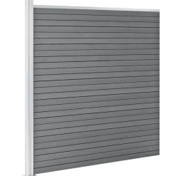 vidaXL Schutting 699x186 cm HKC grijs