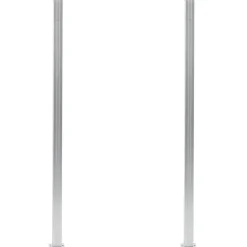vidaXL Schuttingpalen 2 st 185 cm aluminium