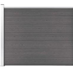 vidaXL Schuttingpaneel 175x146 cm HKC grijs