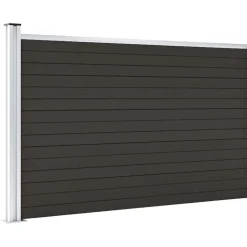 vidaXL Schuttingpaneel 175x105 cm HKC zwart