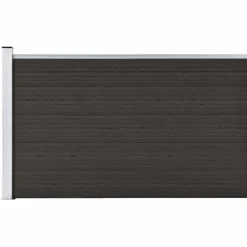 vidaXL Schuttingpaneel 175x105 cm HKC zwart