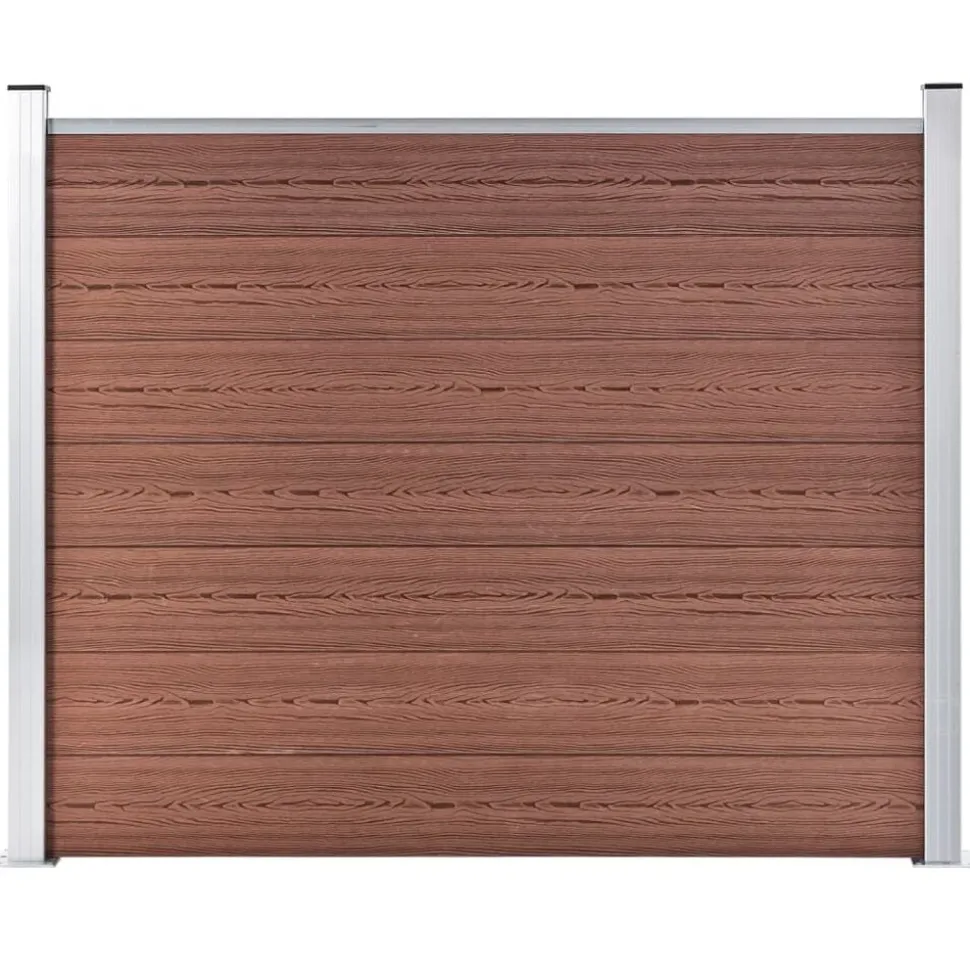 vidaXL Schuttingpaneel 180x146 cm HKC bruin