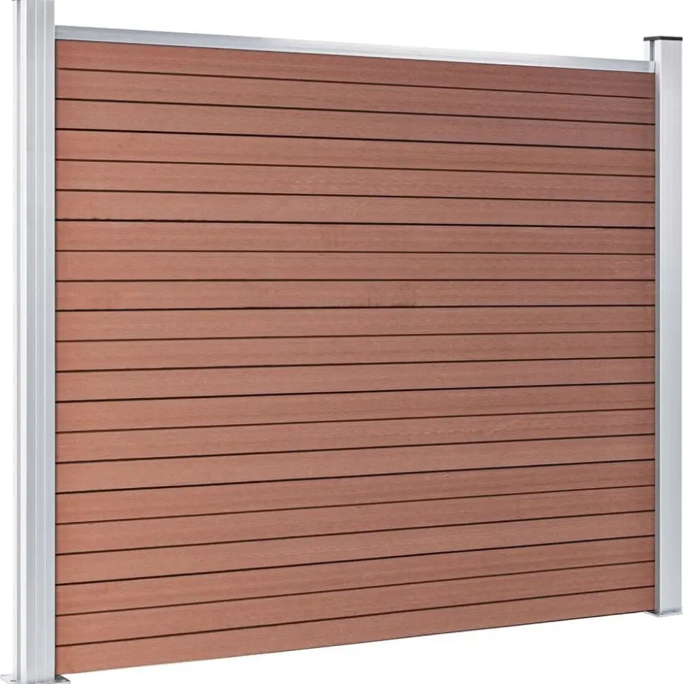 vidaXL Schuttingpaneel 180x146 cm HKC bruin