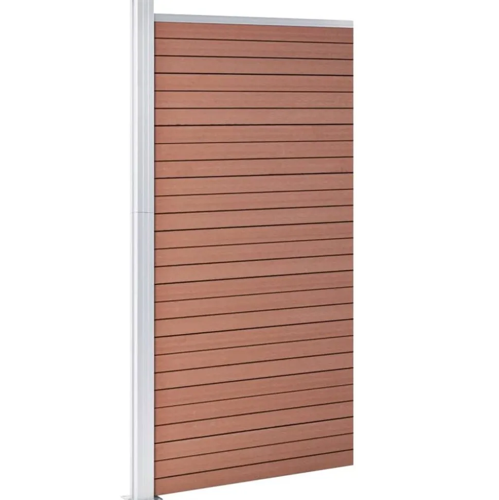 vidaXL Schuttingpaneel 95x186 cm HKC bruin