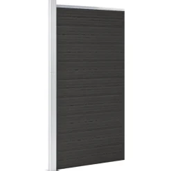 vidaXL Schuttingpaneel 95x186 cm HKC zwart