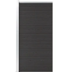 vidaXL Schuttingpaneel 95x186 cm HKC zwart
