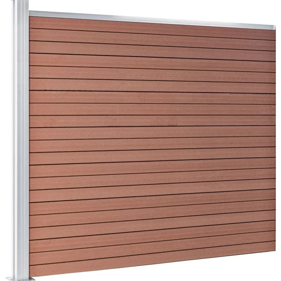 vidaXL Schuttingpaneel 175x146 cm HKC bruin