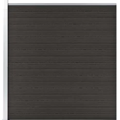 vidaXL Schuttingpaneel 175x186 cm HKC zwart