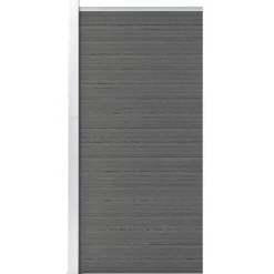 vidaXL Schuttingpaneel 95x186 cm HKC grijs