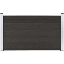 vidaXL Schuttingpaneel 180x105 cm HKC zwart