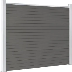 vidaXL Schuttingpaneel 180x146 cm HKC grijs