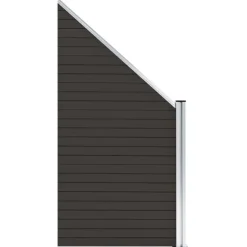 vidaXL Schuttingpaneel 95x(105-180) cm HKC zwart