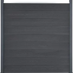 vidaXL Schuttingpaneelset 180x186 cm HKC grijs