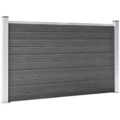 vidaXL Schuttingpanelenset 526x105 cm HKC zwart