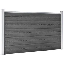 vidaXL Schuttingpanelenset 872x105 cm HKC zwart