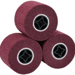 vidaXL Schuurrollen 3 pcs Rood 12 x 12 x 10 cm Synthetische Vezel