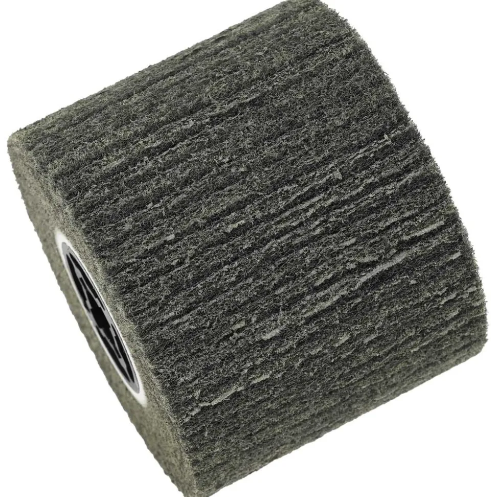 vidaXL Schuurrollen 3 pcs Zwart 12 x 12 x 10 cm Synthetische Vezel