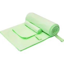 vidaXL Set van Sporthanddoeken 2 pcs Groen Stof