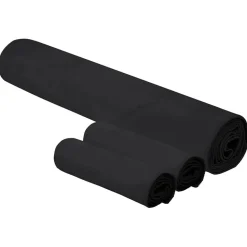 vidaXL Set van Sporthanddoeken 3 pcs Zwart Polyester en Polyamide