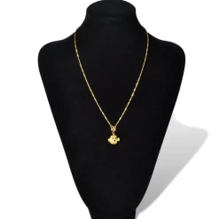 vidaXL Sieradenhouder voor ketting 23x11,5x30 cm zwart 2 st