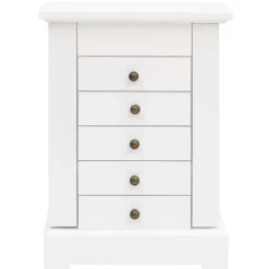 vidaXL Sieradenkastje met spiegel 25x13,5x34 cm MDF