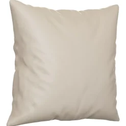 vidaXL Sierkussens 2 st 40x40 cm microvezelstof crèmekleurig
