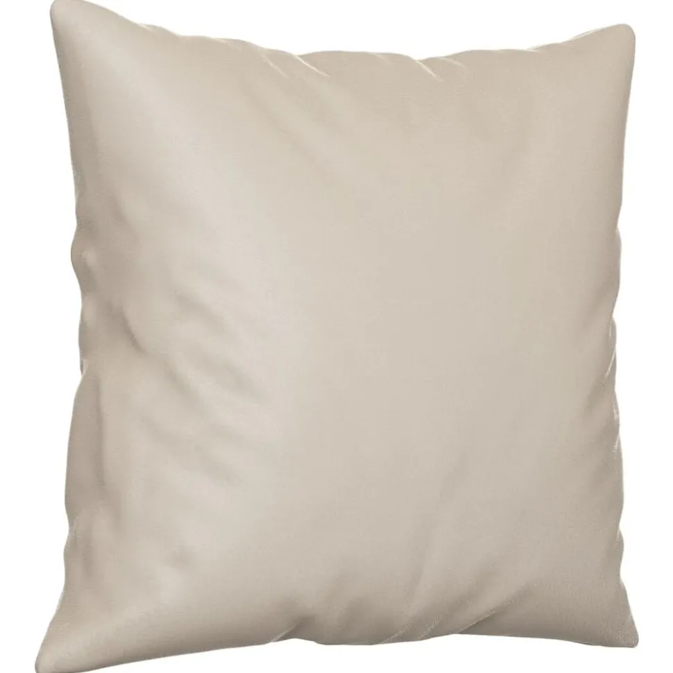 vidaXL Sierkussens 2 st 40x40 cm microvezelstof crèmekleurig