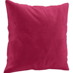 vidaXL Sierkussens 2 st 40x40 cm fluweel wijnrood
