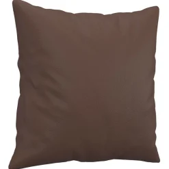 vidaXL Sierkussens 2 st 40x40 cm kunstleer bruin