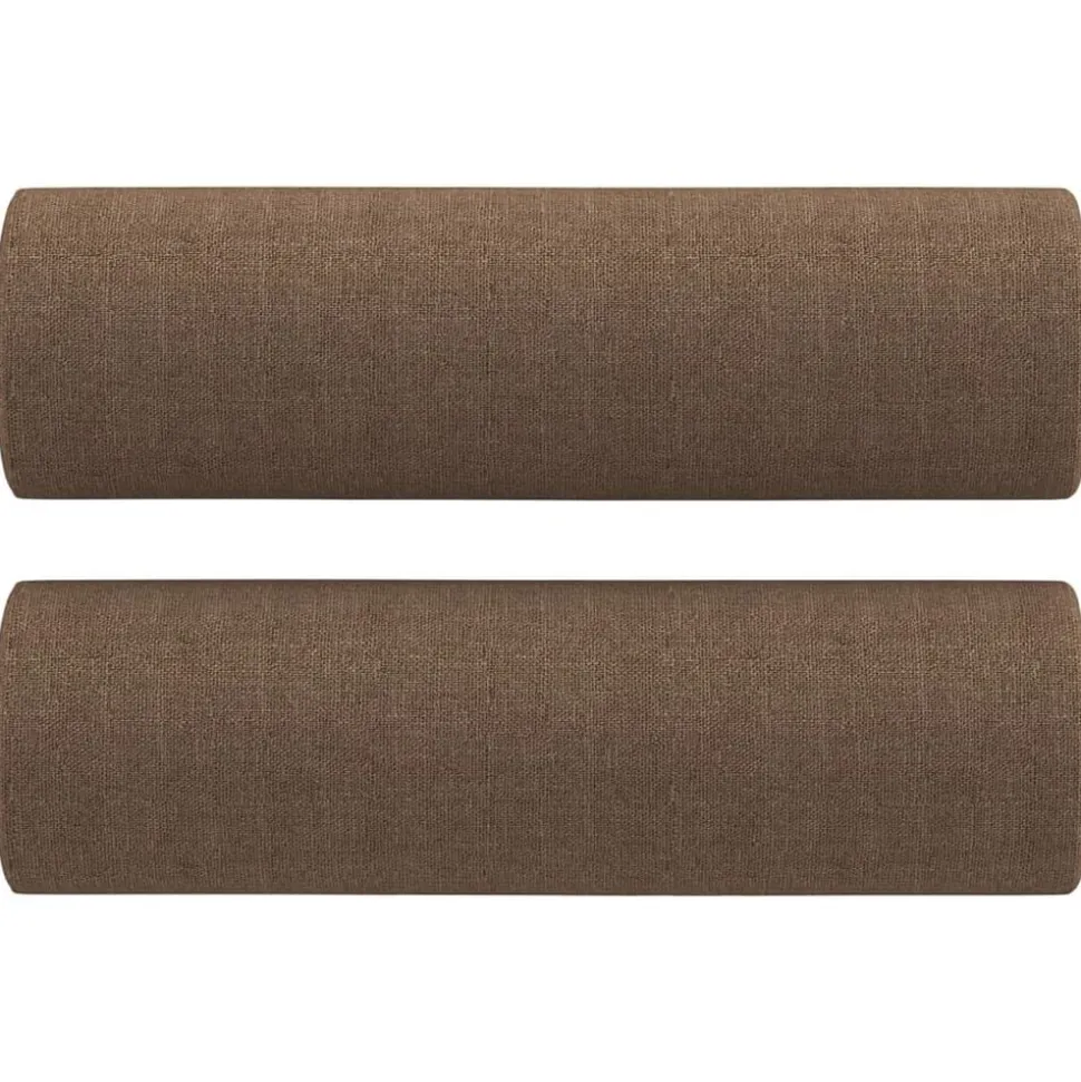 vidaXL Sierkussens 2 st 15x50 cm stof bruin