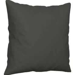 vidaXL Sierkussens 2 st 40x40 cm microvezelstof donkergrijs