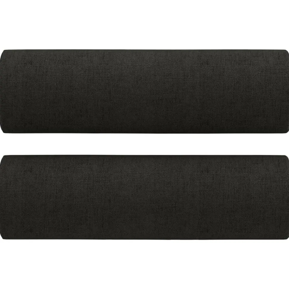 vidaXL Sierkussens 2 st 15x50 cm stof zwart