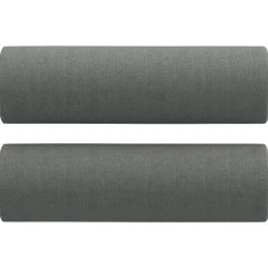 vidaXL Sierkussens 2 st 15x50 cm stof donkergrijs