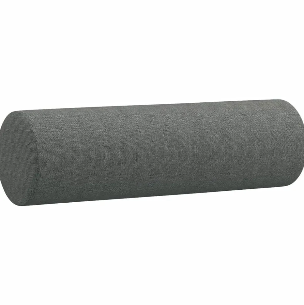 vidaXL Sierkussens 2 st 15x50 cm stof donkergrijs