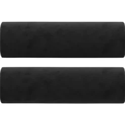 vidaXL Sierkussens 2 st 15x50 cm fluweel zwart