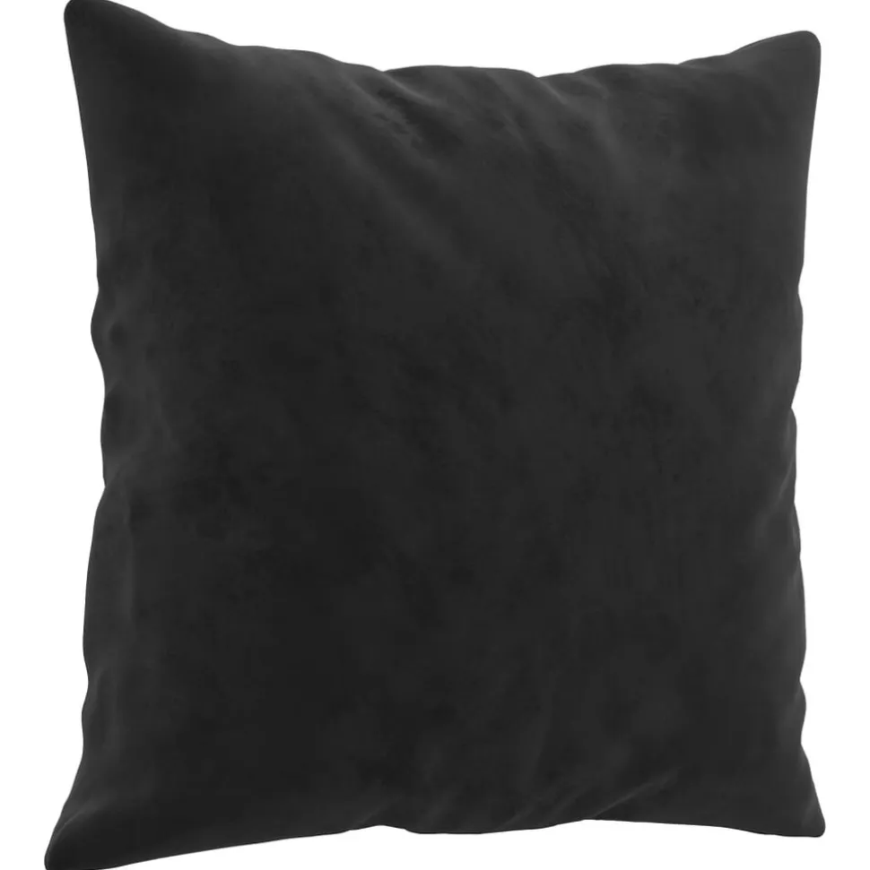 vidaXL Sierkussens 2 st 40x40 cm fluweel zwart