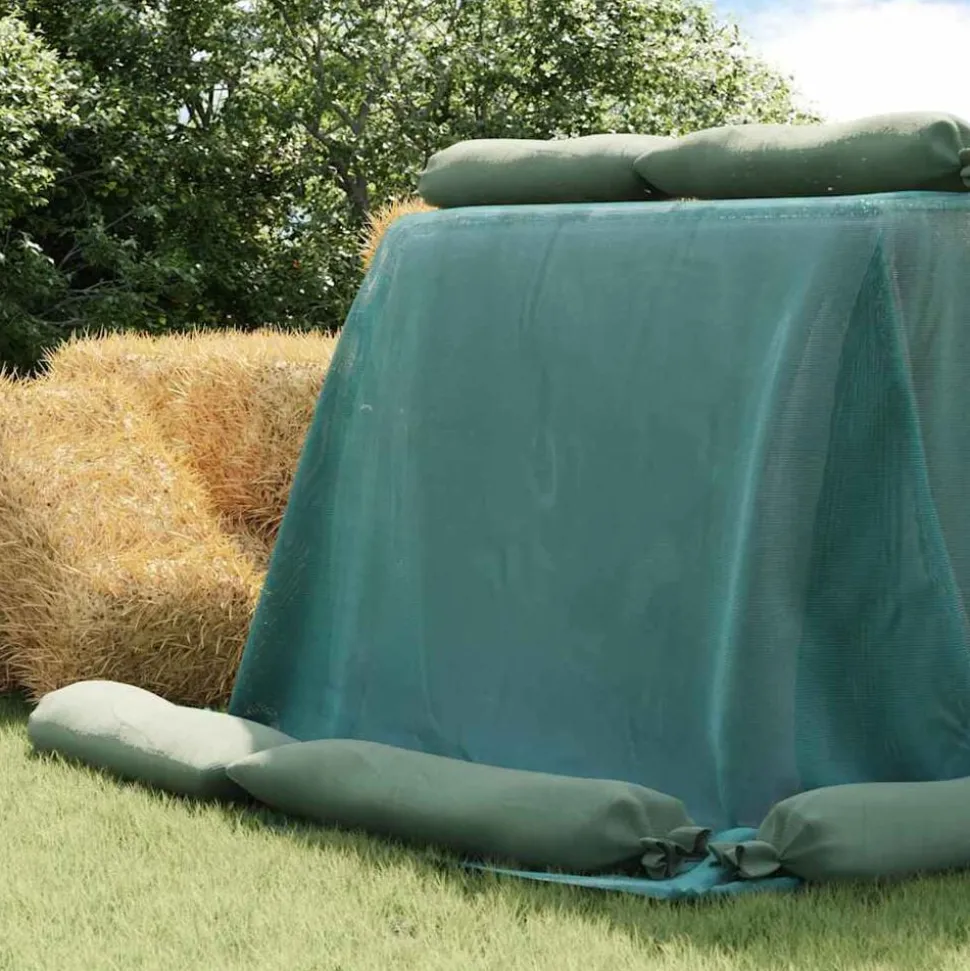 vidaXL Siloafdekking Groen 6 x 5 m HDPE