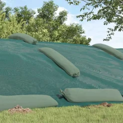 vidaXL Siloafdekking Groen 6 x 5 m HDPE